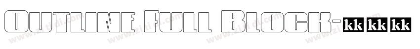 Outline Full Block字体转换